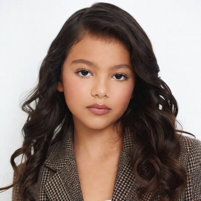 Young Asian girl in blazer portrait