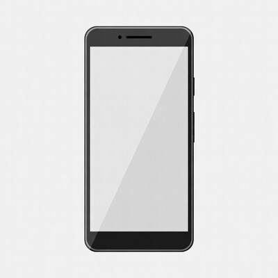 Black Smartphone Blank Screen