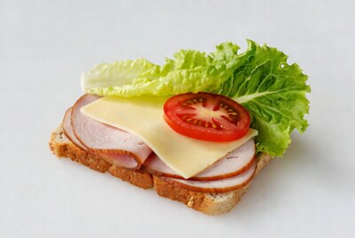 Ham Cheese Lettuce Tomato Sandwich