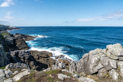 Rocky Coastline with Ocean Waves