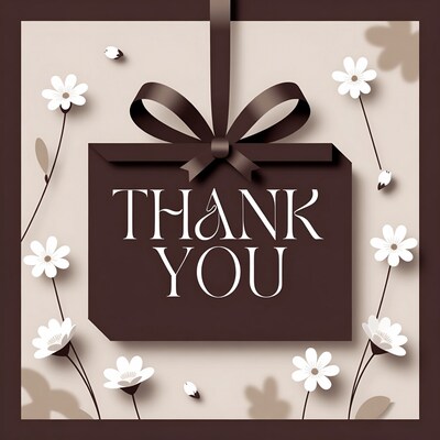 Thank You Gift Box with Daisies