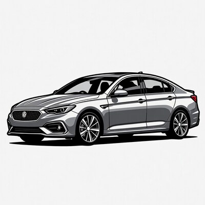 MG Sedan Car Illustration