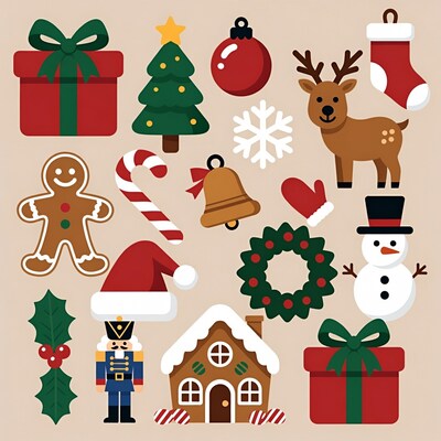 Christmas Clipart Icons Collection
