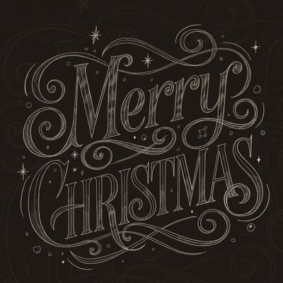 Merry Christmas Hand-Drawn Illustration
