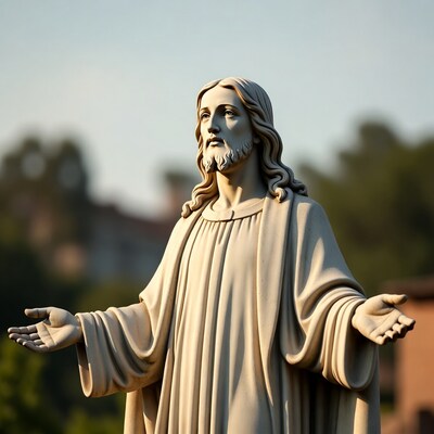 Jesus Christ Statue with Arms Outstretched
