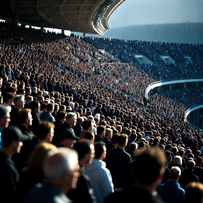 Crowded Stadium Crowd in Stadium