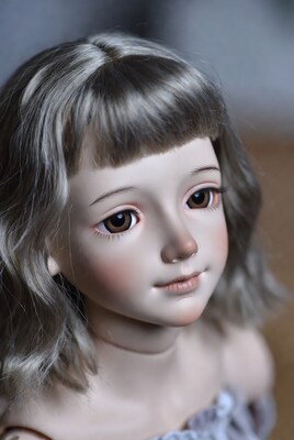 Closeup of Ball-Jointed Doll Girl