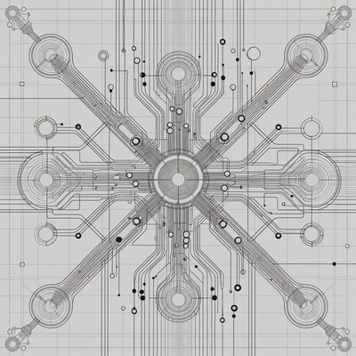 Circuit Board Guitar Blueprint