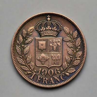 1906 French 1 Franc Coin