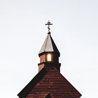 Orthodox Church Steeple with Cross