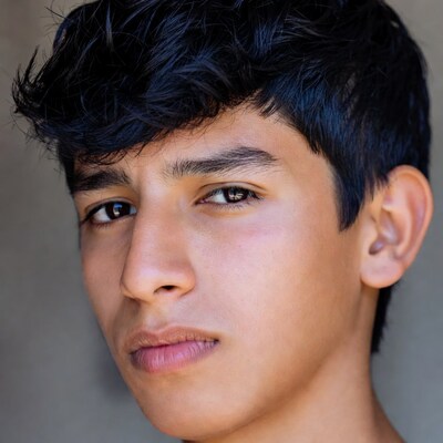 Latino teen boy close-up portrait