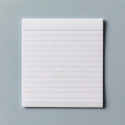 Blank Lined Notebook Paper