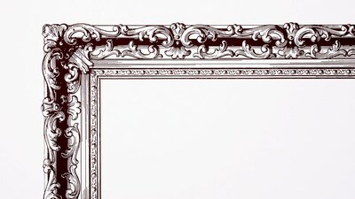 Ornate Empty Picture Frame Illustration