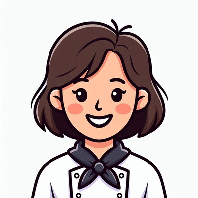 Smiling Woman Chef Illustration