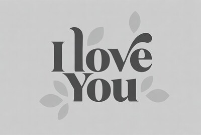 I Love You with Leaves