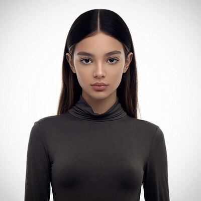 Young Asian woman in turtleneck