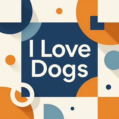 I Love Dogs Graphic Design