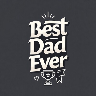 Best Dad Ever Illustration