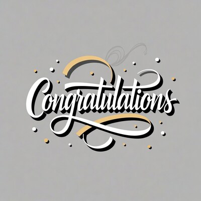 Congratulations Elegant Script Text