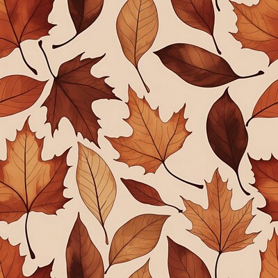 Autumn Leaves Pattern Illustration