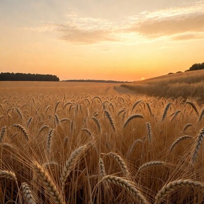 Golden Wheat Field at Sunset