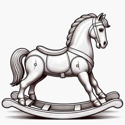 Rocking Horse Illustration