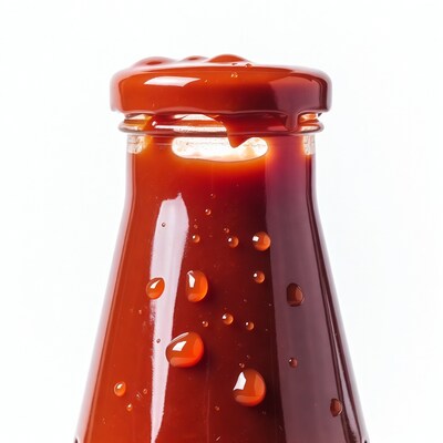 Ketchup Bottle with Dripping Sauce