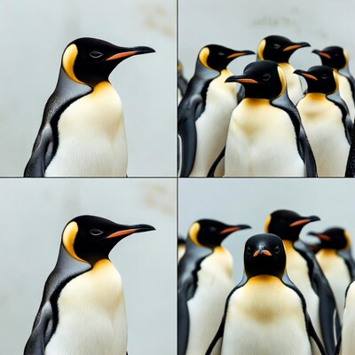 King Penguins Group Portrait