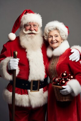 Santa Claus and Mrs. Claus together
