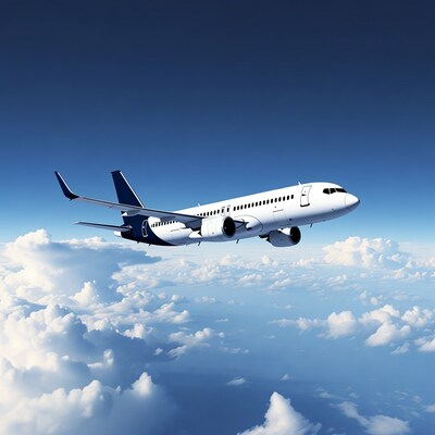 White Airplane Flying over Clouds