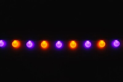 Purple and Orange Fairy Lights String