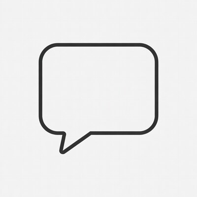 Empty Speech Bubble Icon