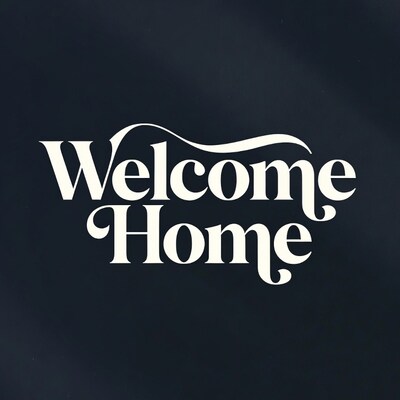 Welcome Home Text Graphic