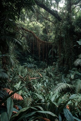 Lush Tropical Rainforest Jungle