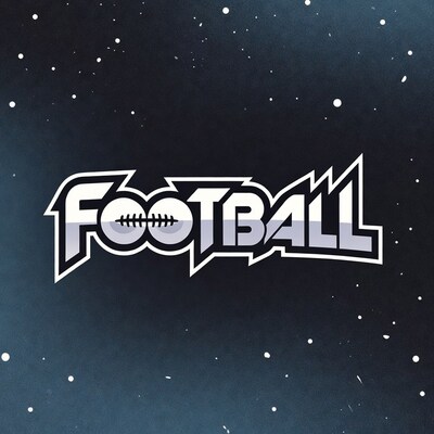 Football Logo on Space Background