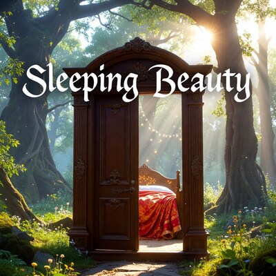 Sleeping Beauty Bed in Enchanted Forest