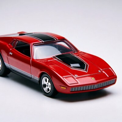 Red Ferrari sports car model
