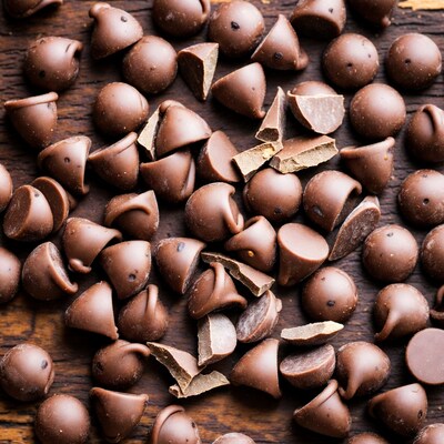 Hershey Kisses on wooden surface
