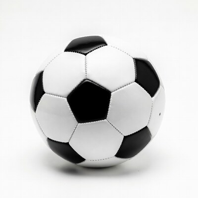 Classic black and white soccer ball