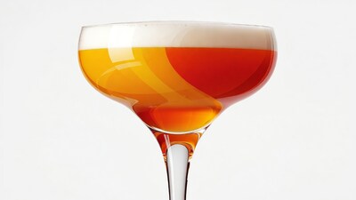 Orange Cocktail with Foam Top