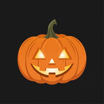 Smiling Jack-o-Lantern Pumpkin