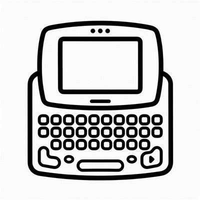 Blackberry Phone Line Icon