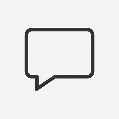 Empty speech bubble icon