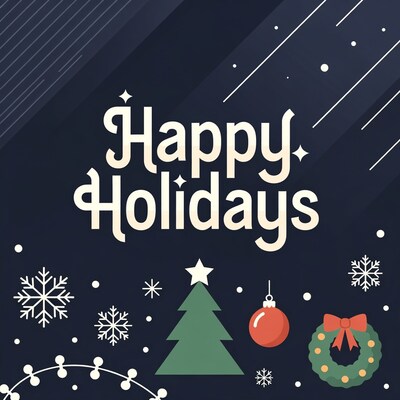 Happy Holidays Illustration