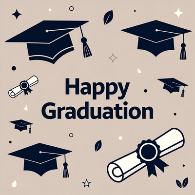 Happy Graduation Illustration
