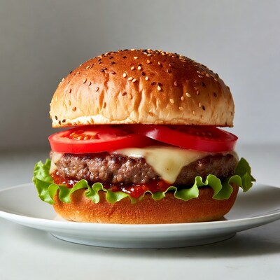 Classic Cheeseburger with Lettuce Tomato