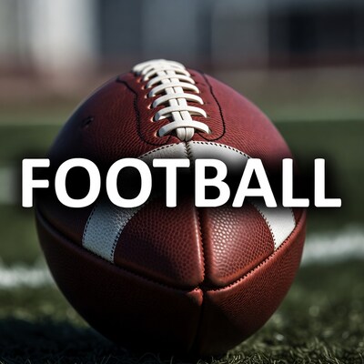 Football on Grass Field