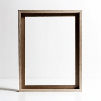 Empty Wooden Picture Frame