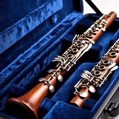 English Horns in Blue Case