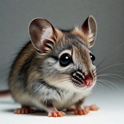 Cute gerbil with big eyes